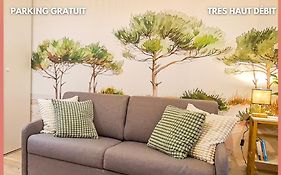 A L'ombre des Pins, Appartement neuf, élégant, Parking gratuit, Netflix, au calme à 100m de l'océan